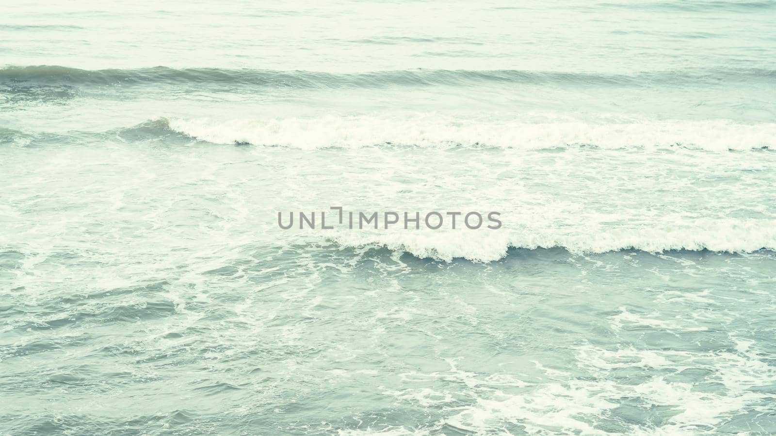 Real photo sea water waves, abstract background, nature power, pale light grey green matte more tone in stock.