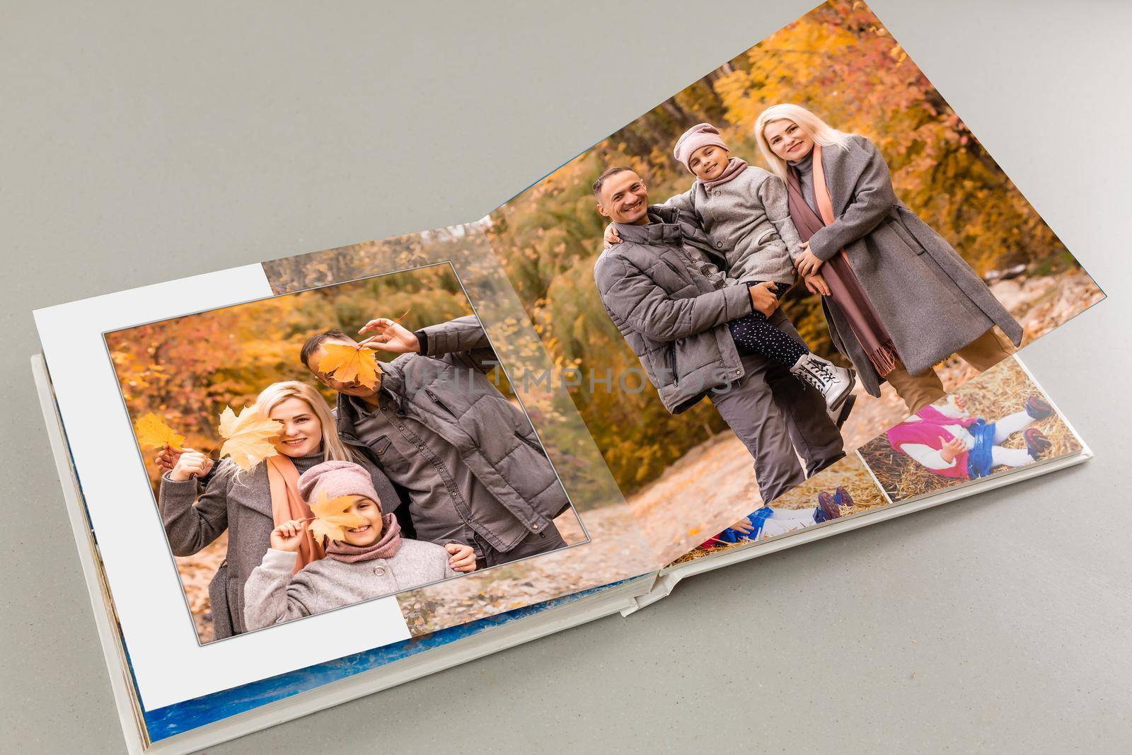 family photo book from autumn shooting.