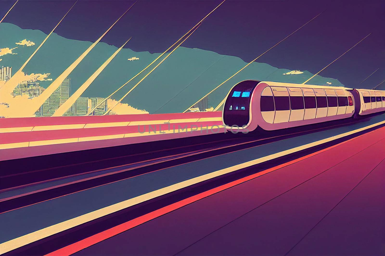 monorail in the capital city Convenient transportation for traveling during rush hour , style U1 1