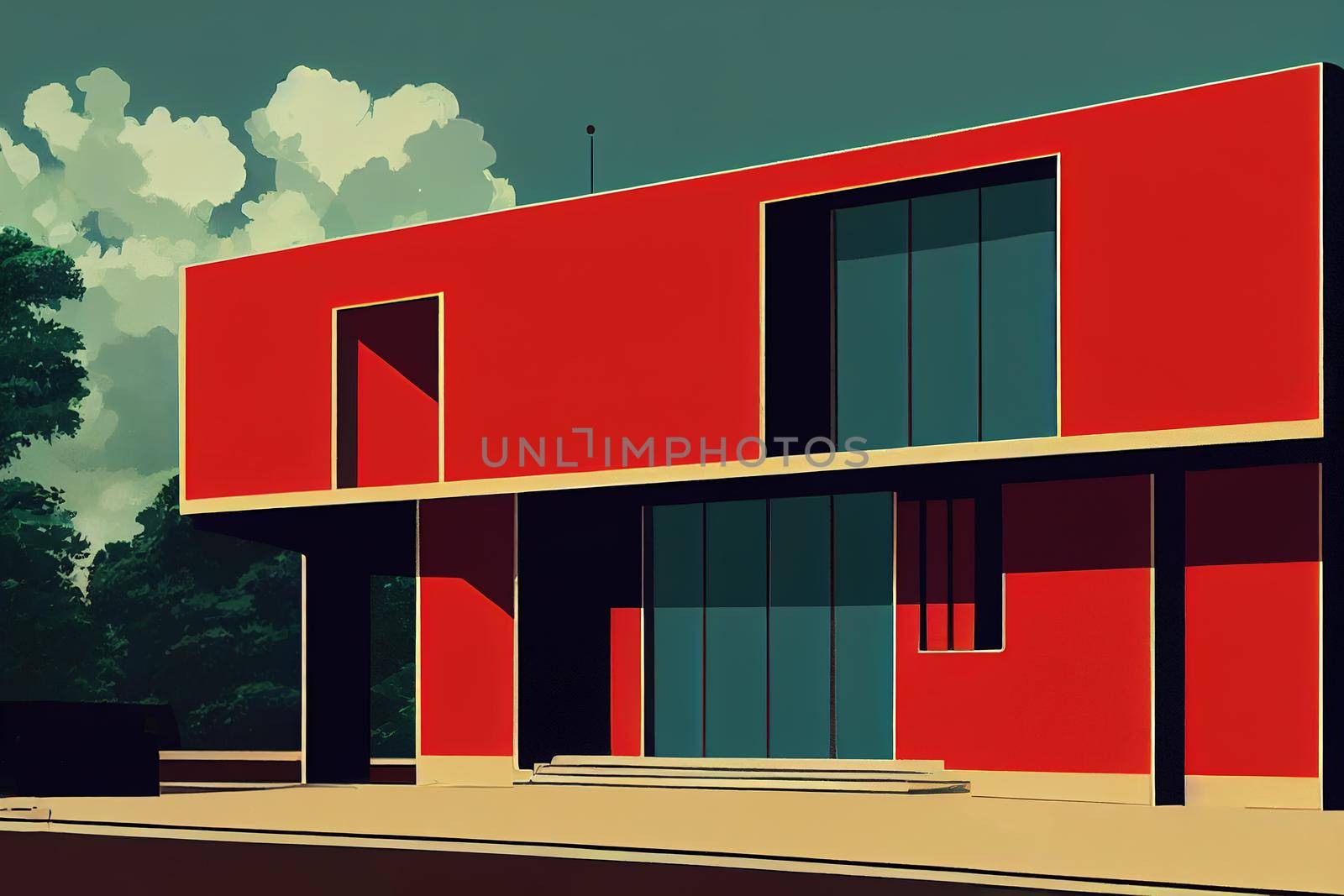 Red pin on Paramaribo capital of Suriname Copy space available , style U1 1