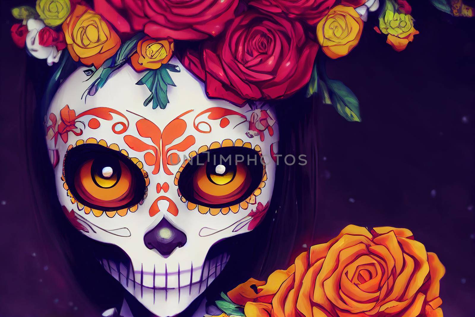 Day of the dead in Mexico city Dia de los muertos , style U1 1