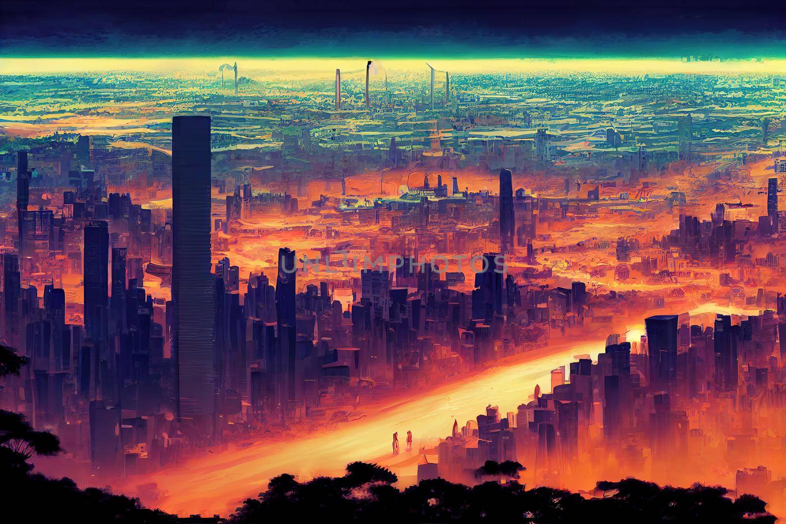 Cartoon style Nairobi cityscape capital city of Kenya East Africa , style U1 1
