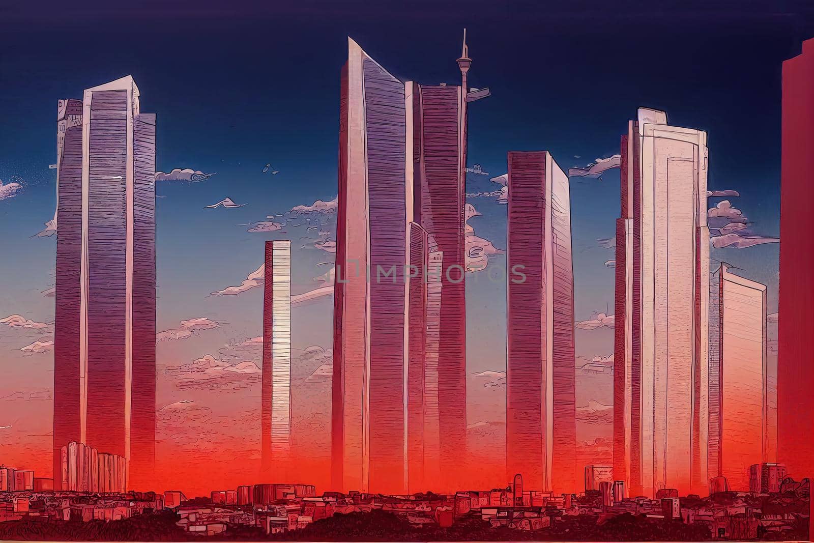 cartoon drawing NAIROBI KENYA 00 Nairobi is the capital city in Kenya one of the most growing towns in Africa having amongest the most tallest buildings in Africa , style U1 3