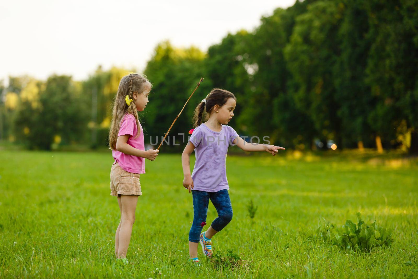 The best friends playing together.