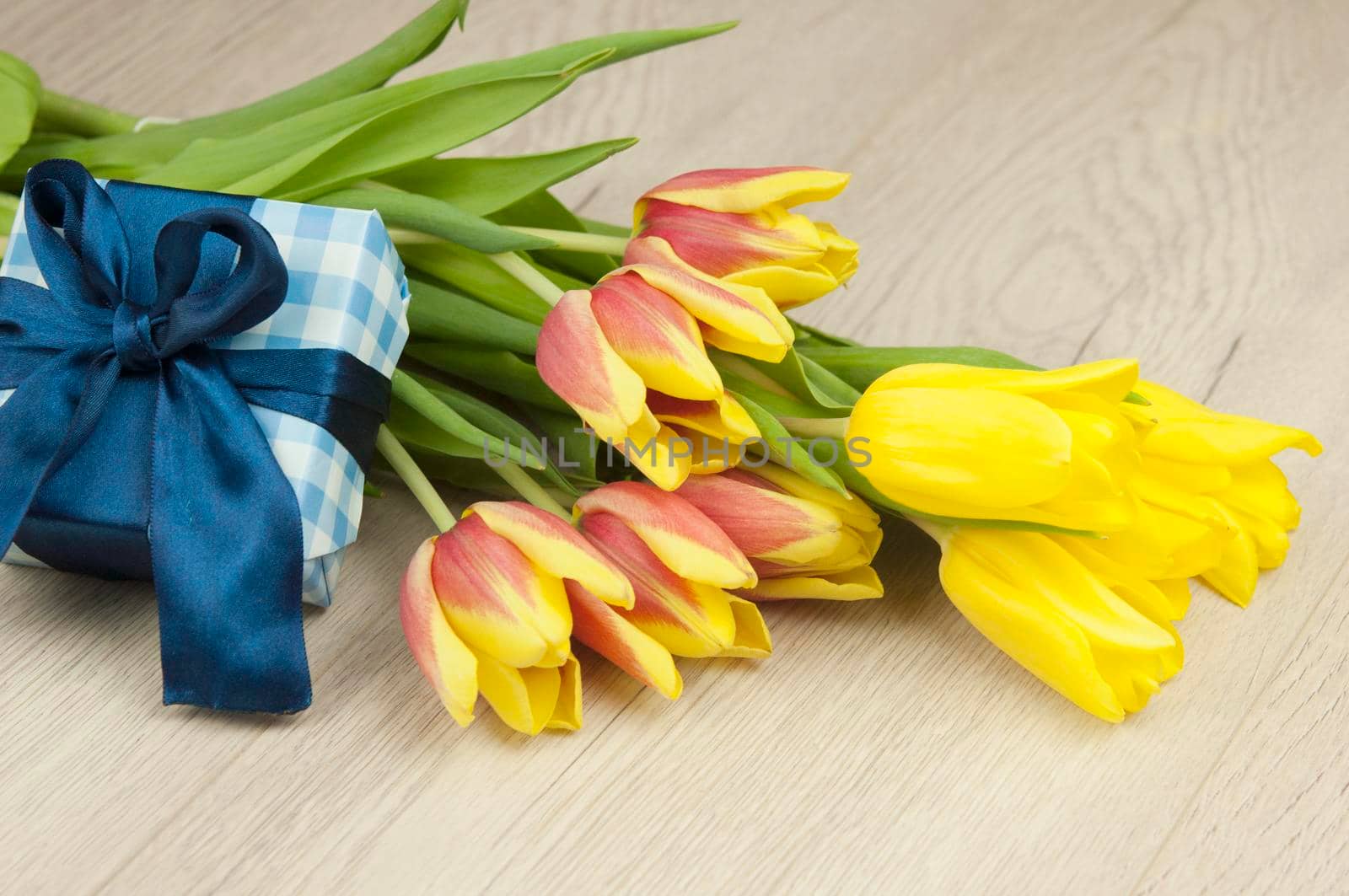 Background of spring flowers for greeting card 