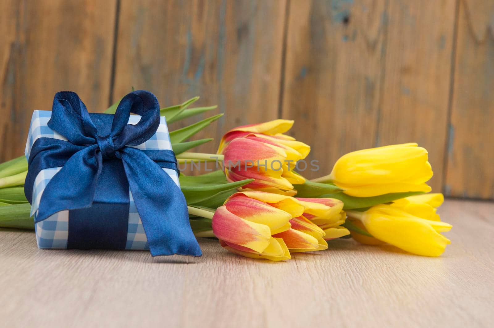 Background of spring flowers for greeting card 