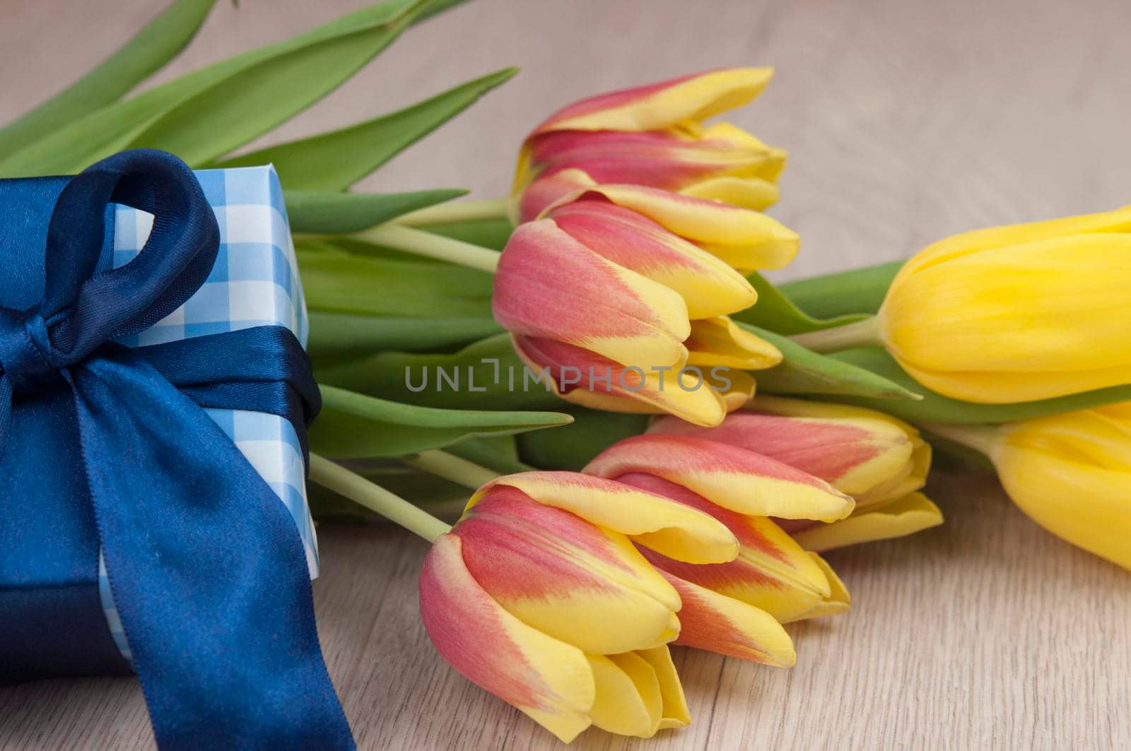 Background of spring flowers for greeting card 