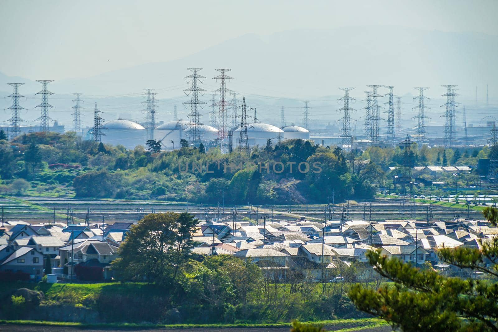 Sendai Port seen from Miyagi Prefecture and Shichigahama-cho. Shooting Location: Miyagi-gun, Miyagi Prefecture