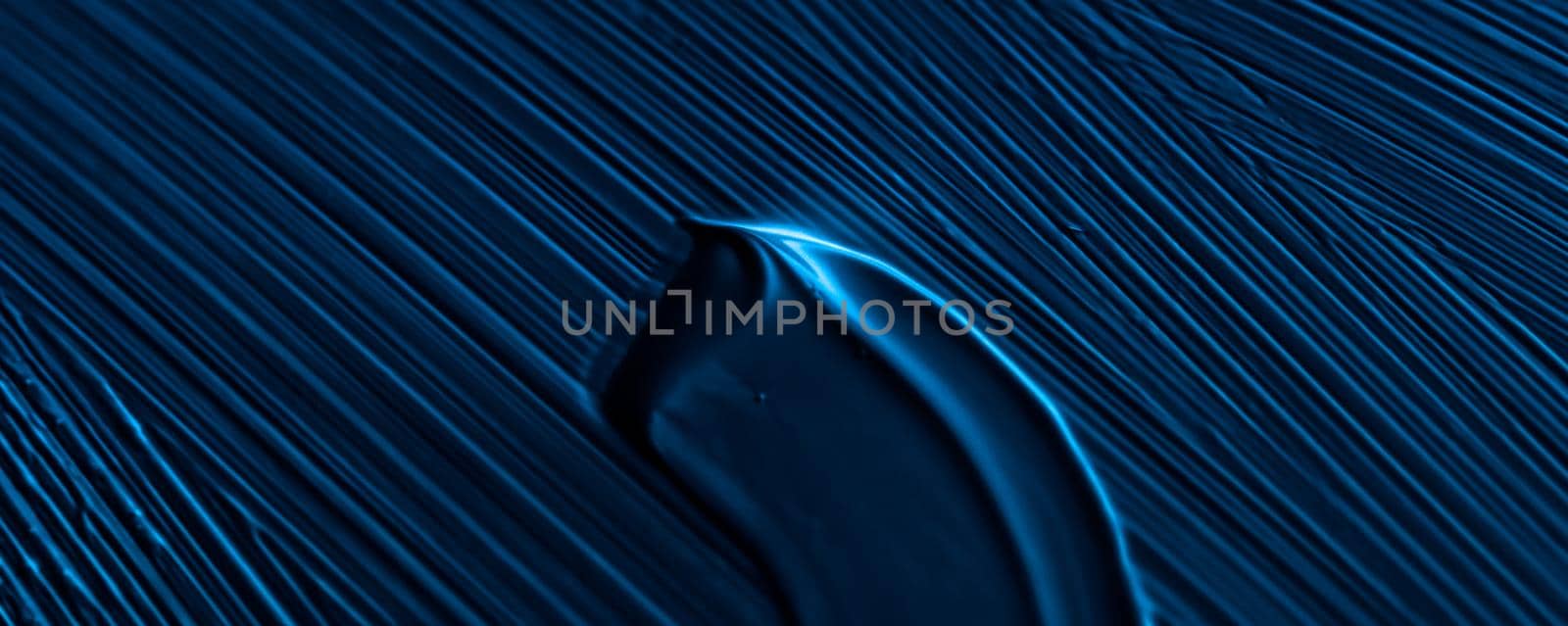 Art, branding and makeup concept - Cosmetics abstract texture background, blue acrylic paint brush stroke, textured cream product as make-up backdrop for luxury beauty brand, holiday banner design