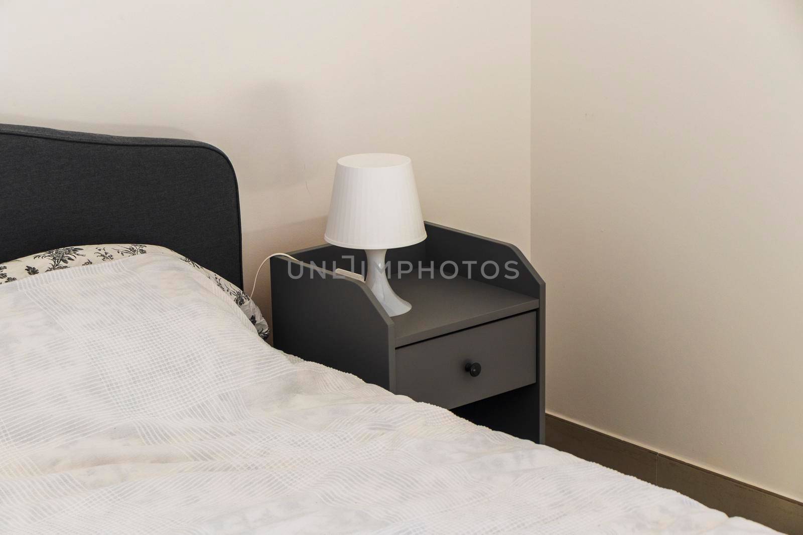 Shot of side table in the bedroom