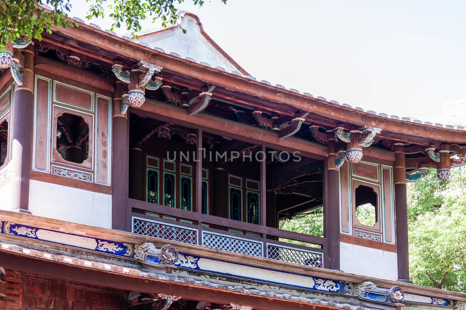 NEW TAIPEI CITY, TAIWAN - JULY 28 2012: Lin Family Mansion and Garden. Lin pei family garden is a traditional Chinese house in Taiwan