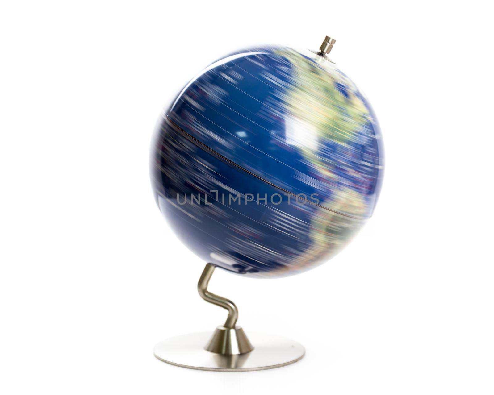 World globe spinning by imagesbykenny