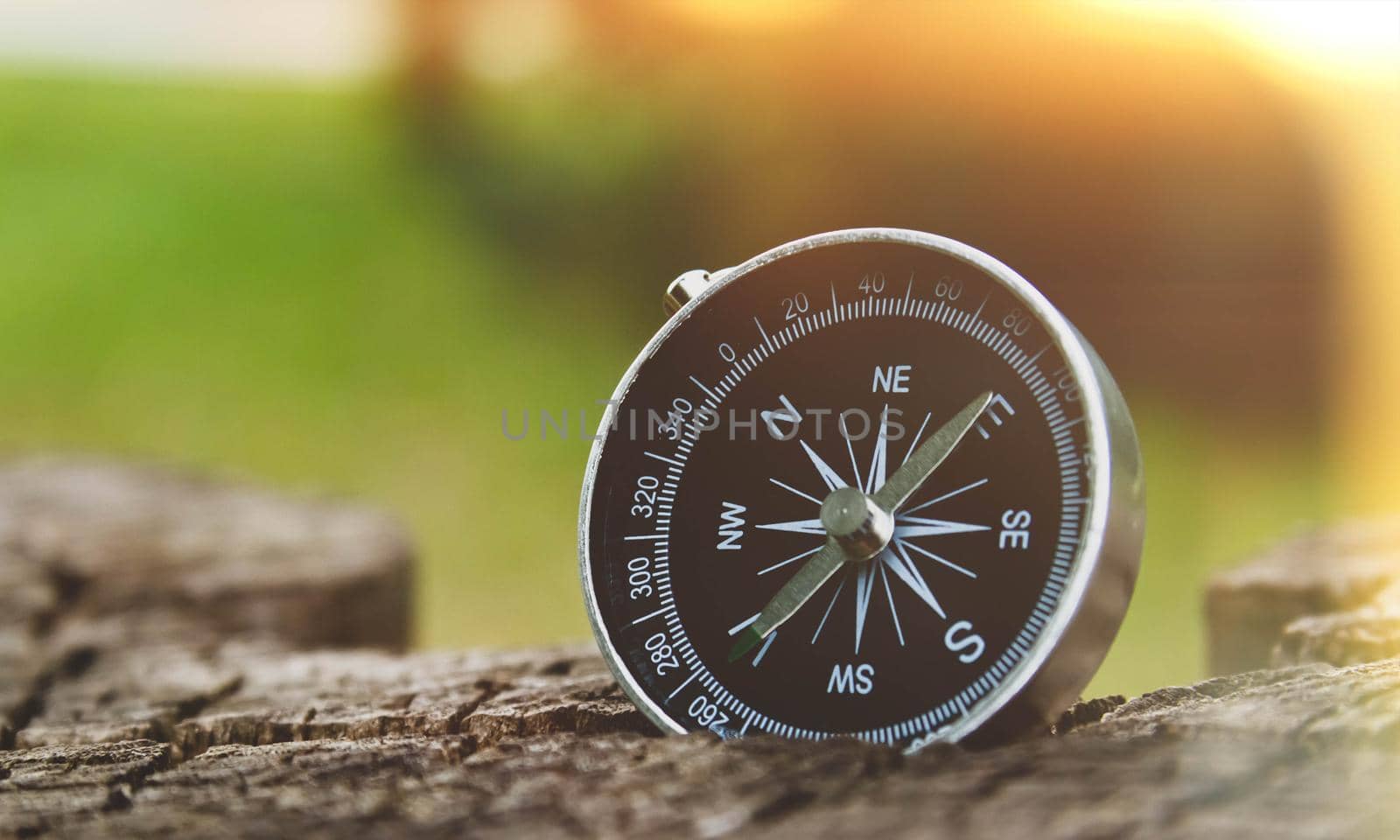 Travel and navigation. Determination of cardinal points by compass. Lost in the forest. How to find your way out with a compass. Tourists and maps.