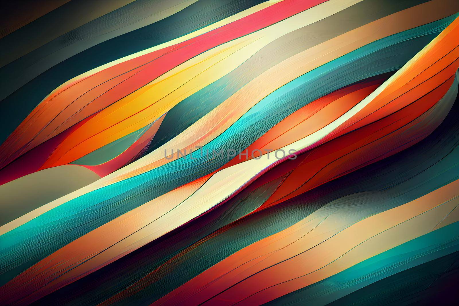 abstract flat colorful stripes geometric background, neural network generated art by z1b