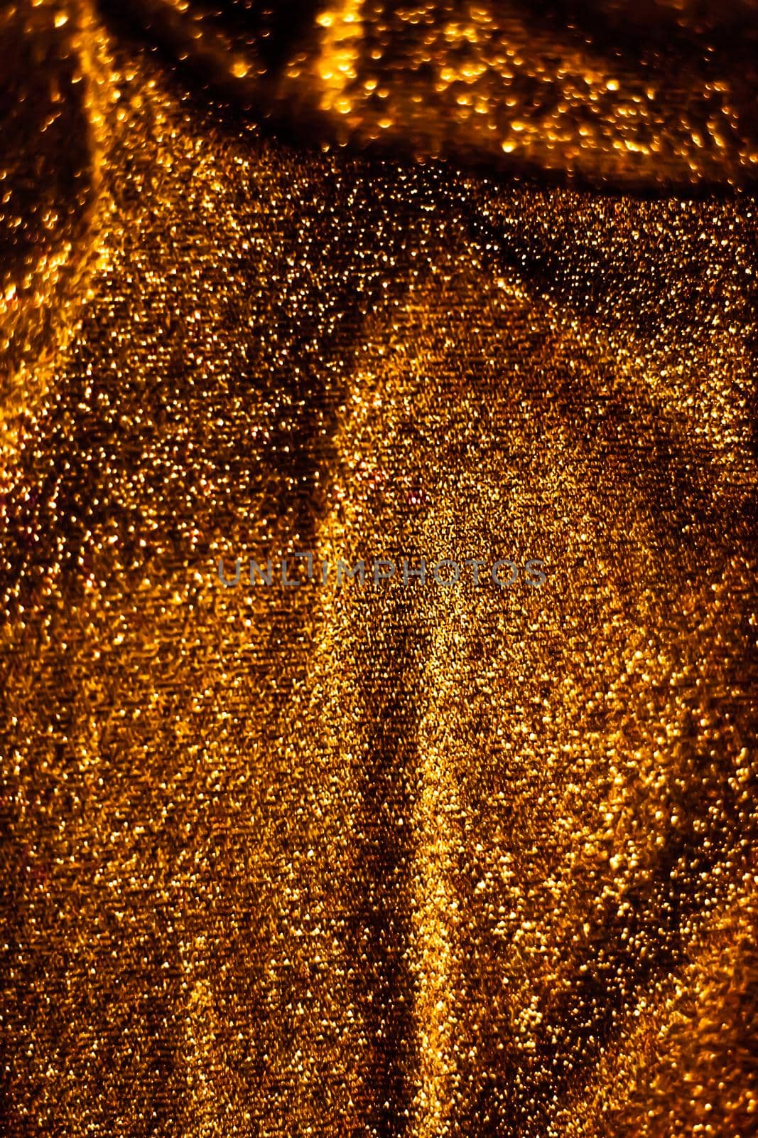 Bronze holiday sparkling glitter abstract background, luxury shiny fabric material for glamour design and festive invitation by Anneleven