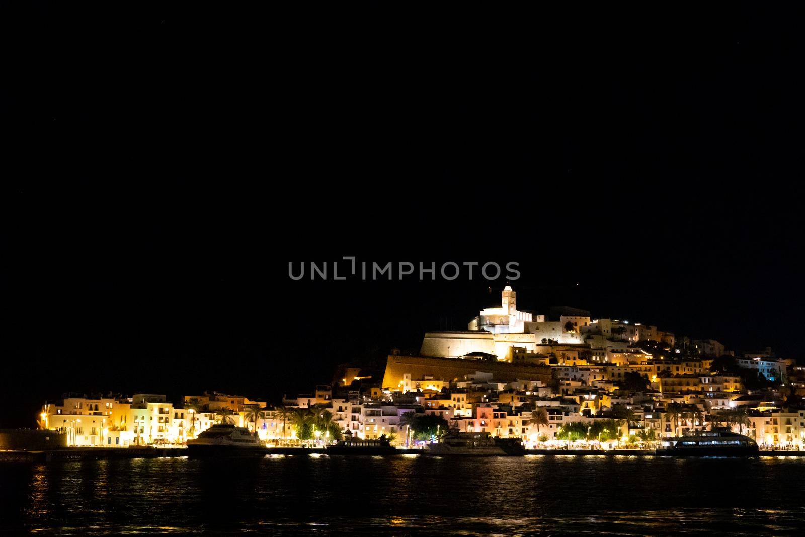 Dalt Vila night scene, Ibiza