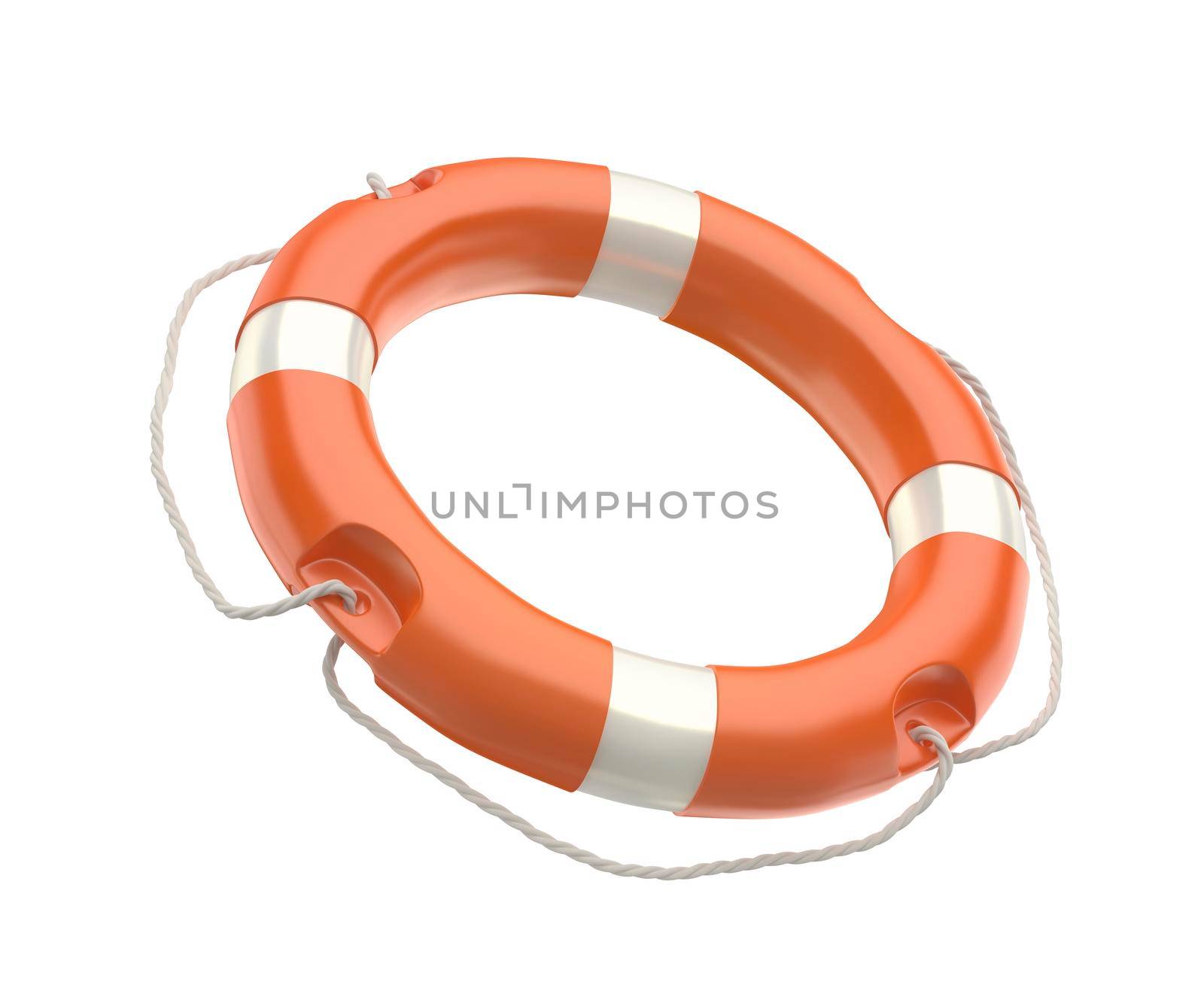 Lifebuoy ring isolated on white background