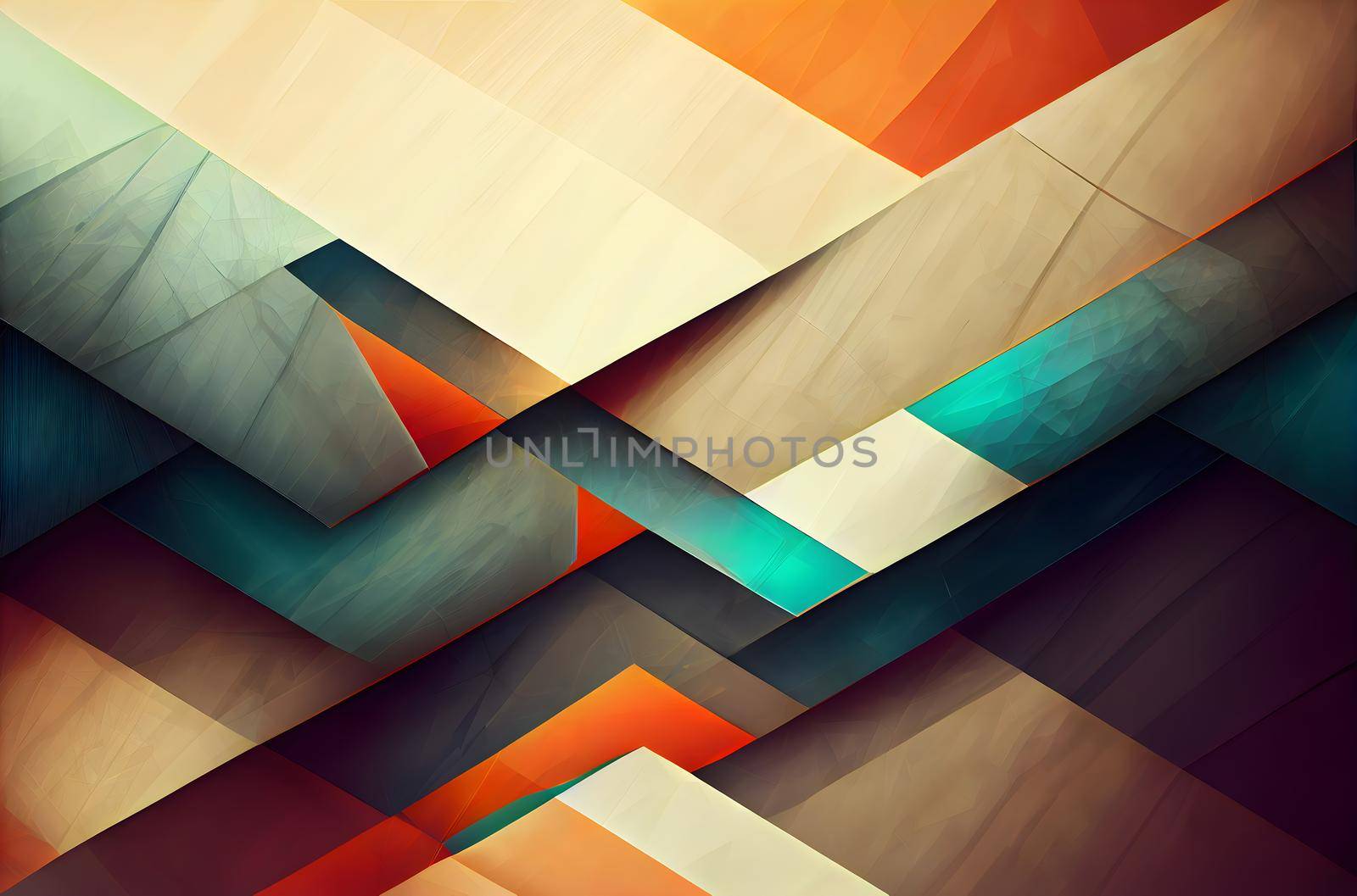 abstract flat colorful geometric background, neural network generated art by z1b