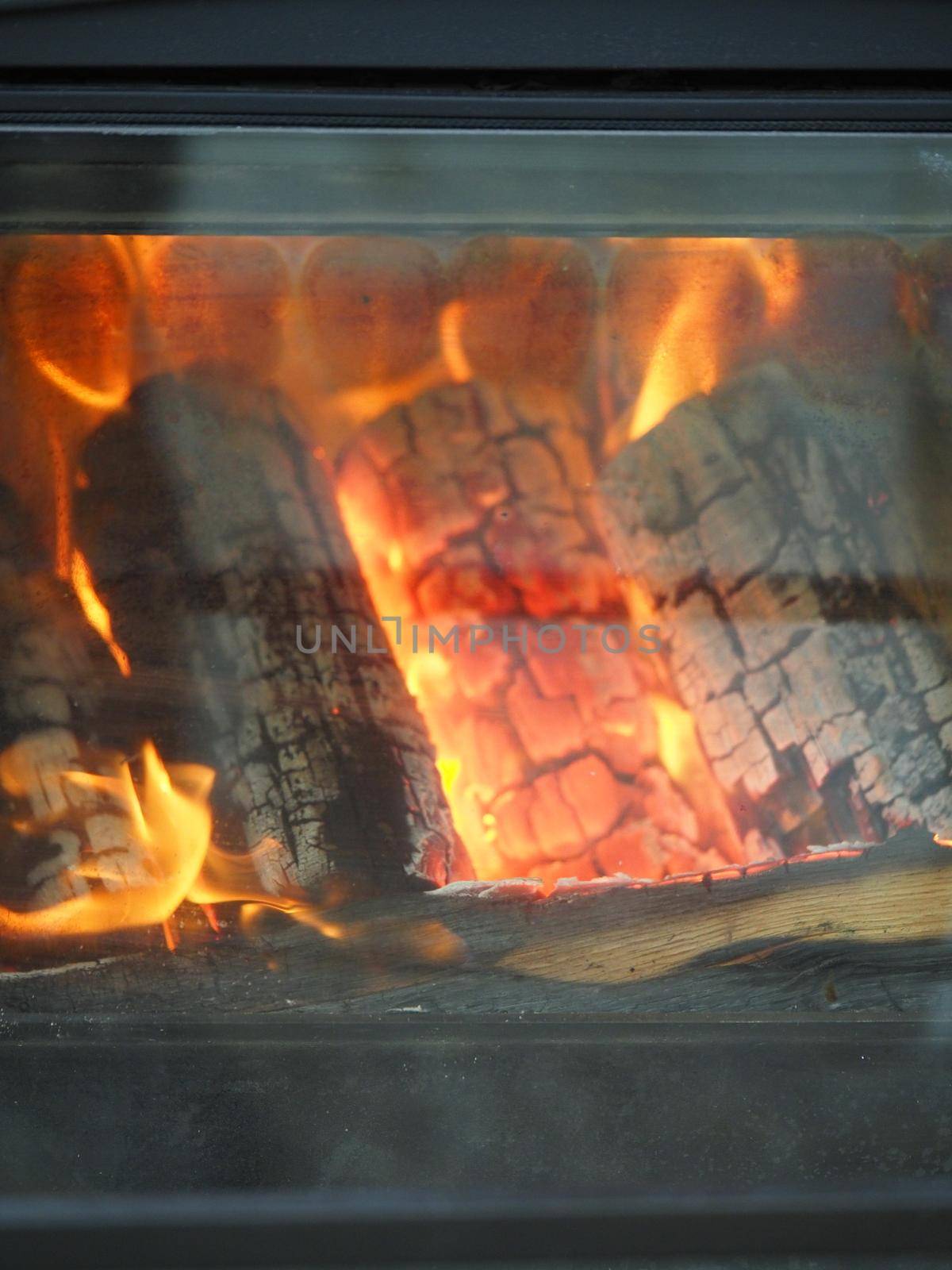 chopped wood heating the place
