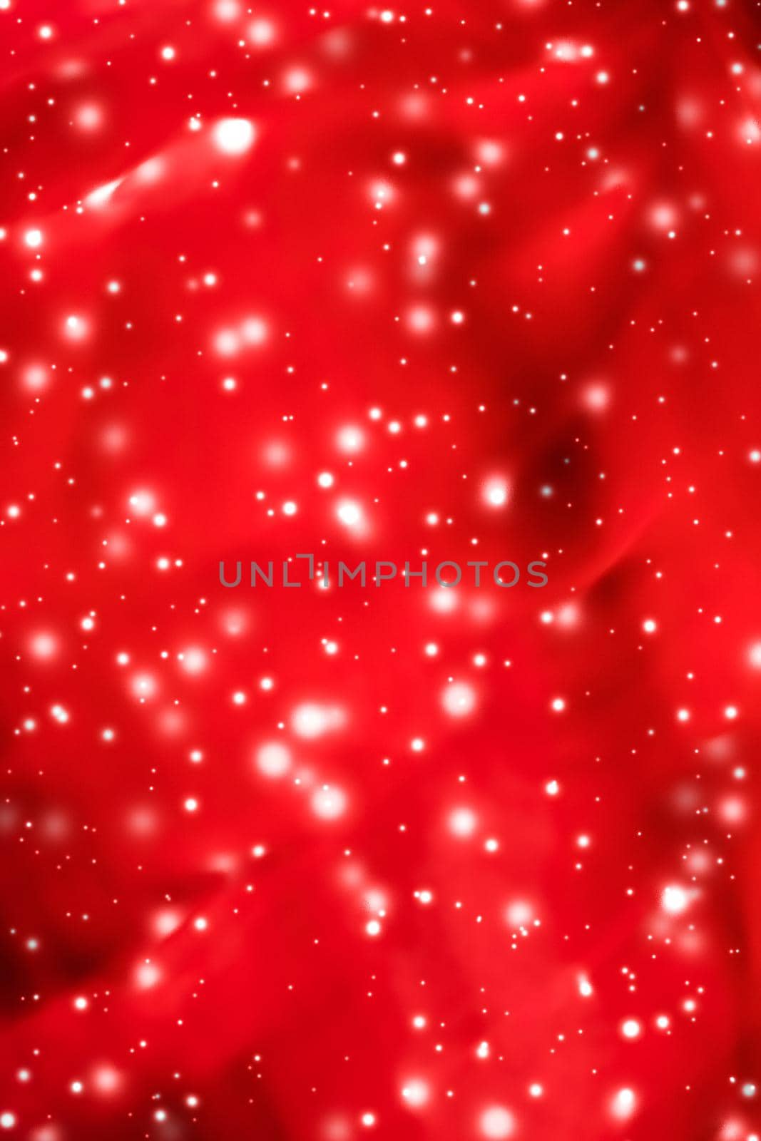 Branding, magic and festive concept - Christmas, New Years and Valentines Day red abstract background, holidays card design, shiny snow glitter as winter season sale backdrop for luxury beauty brand