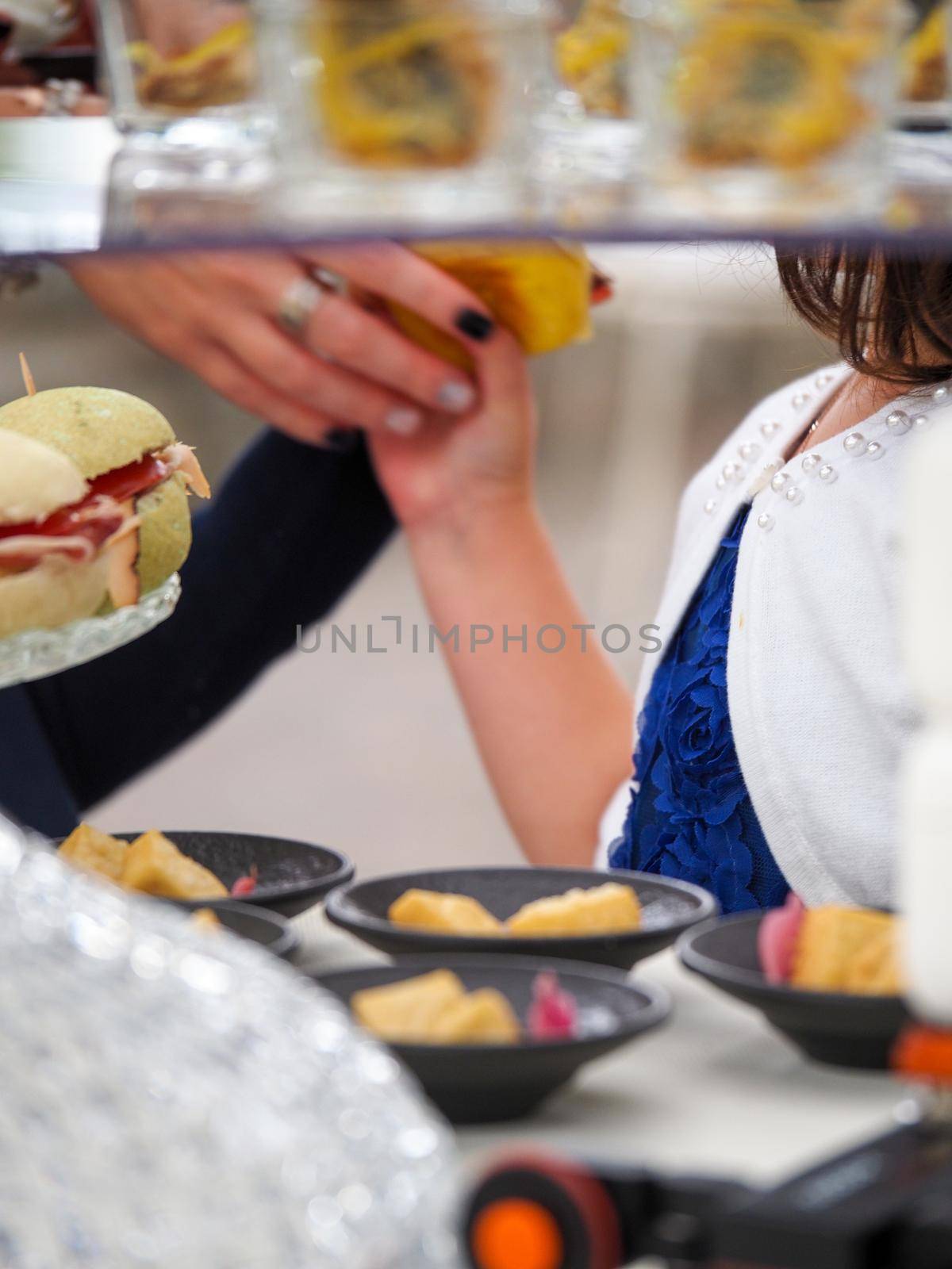 Fuxury food Buffet banquet Catering Dining Eating Party Sharing Concept