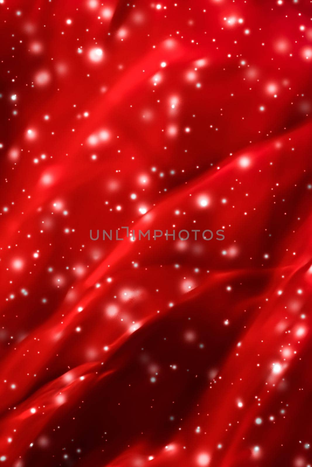 Branding, magic and festive concept - Christmas, New Years and Valentines Day red abstract background, holidays card design, shiny snow glitter as winter season sale backdrop for luxury beauty brand