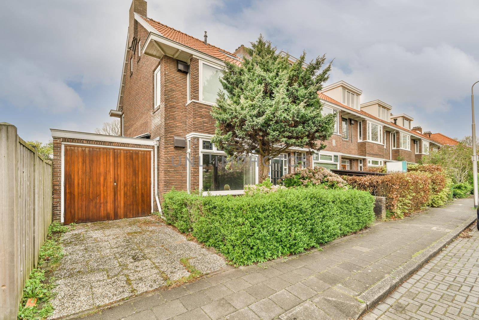 View of street near building with beauty of vegetation outside