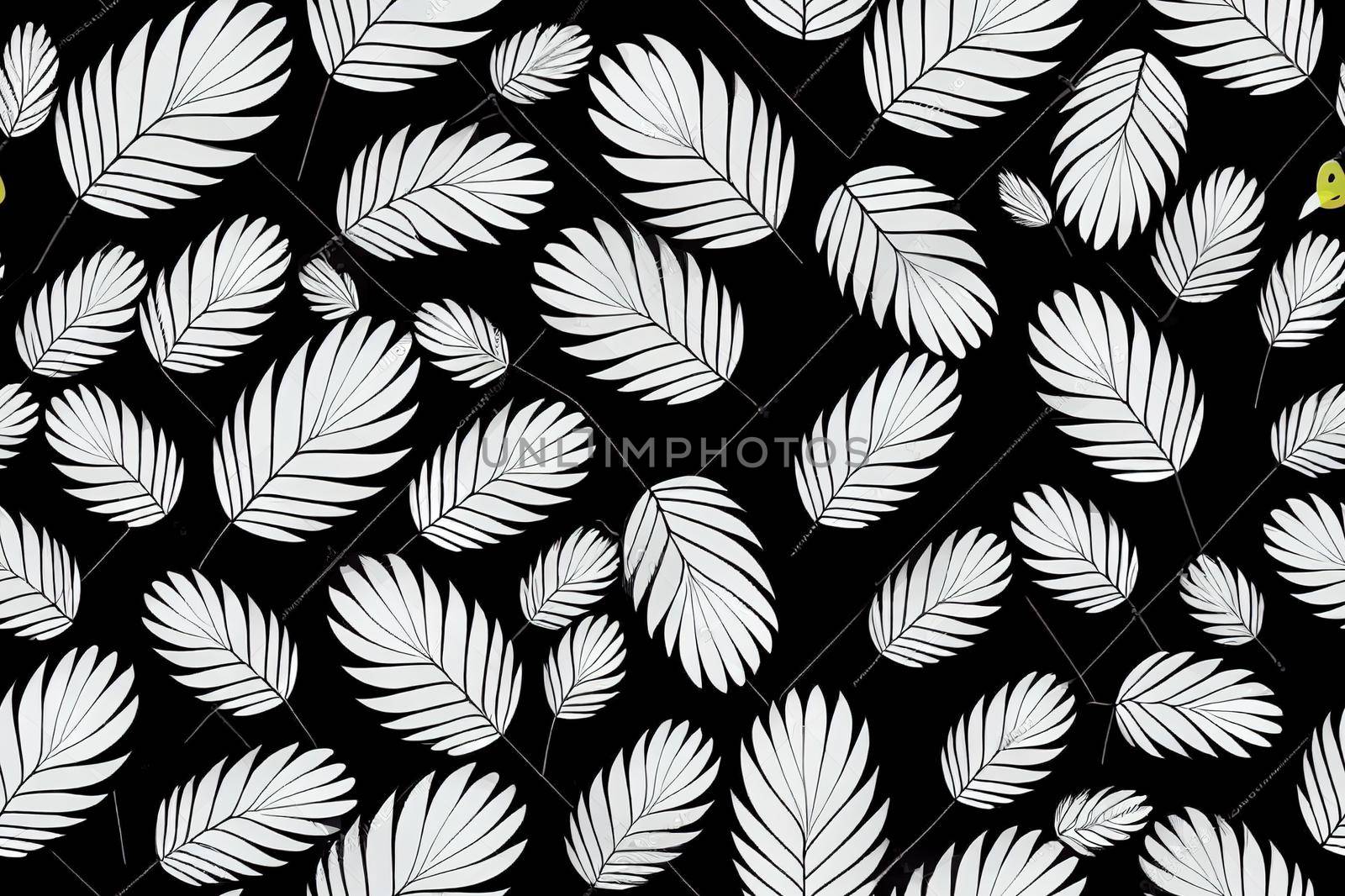 Bird feathers seamless pattern. Easter pattern with chicken feathers. 2d flat illustration. Design for textiles, packaging, wrappers, greeting cards, paper, printing