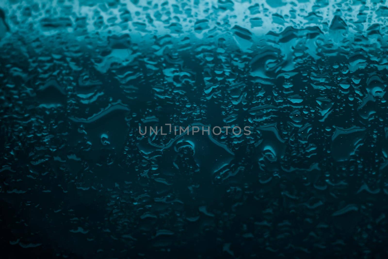 Liquid, wet and zen concept - Water texture abstract background, aqua drops on turquoise glass as science macro element, rainy weather and nature surface art backdrop for environmental brand design