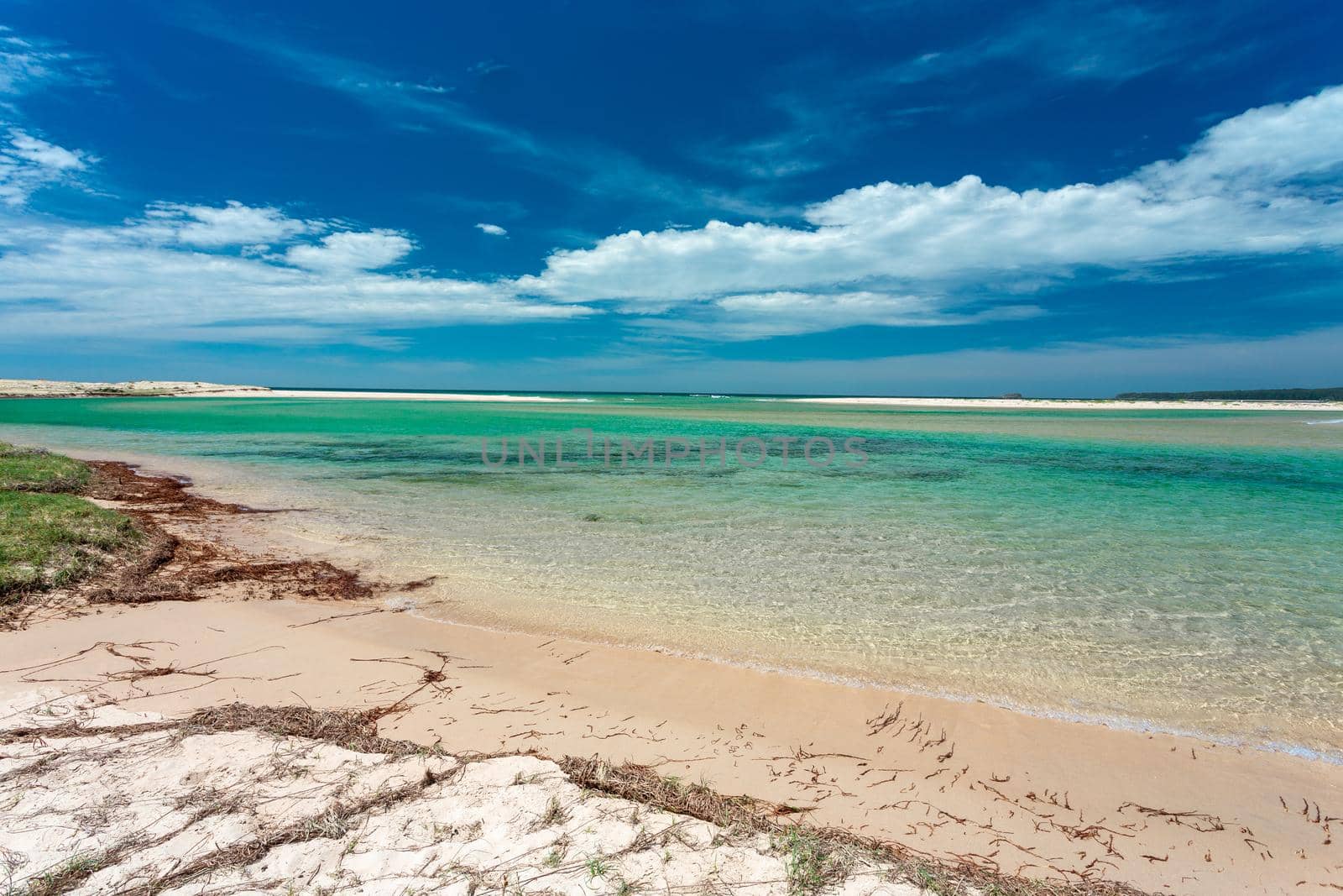 Idyllic beach paradise with crystal clear waters Australia by lovleah