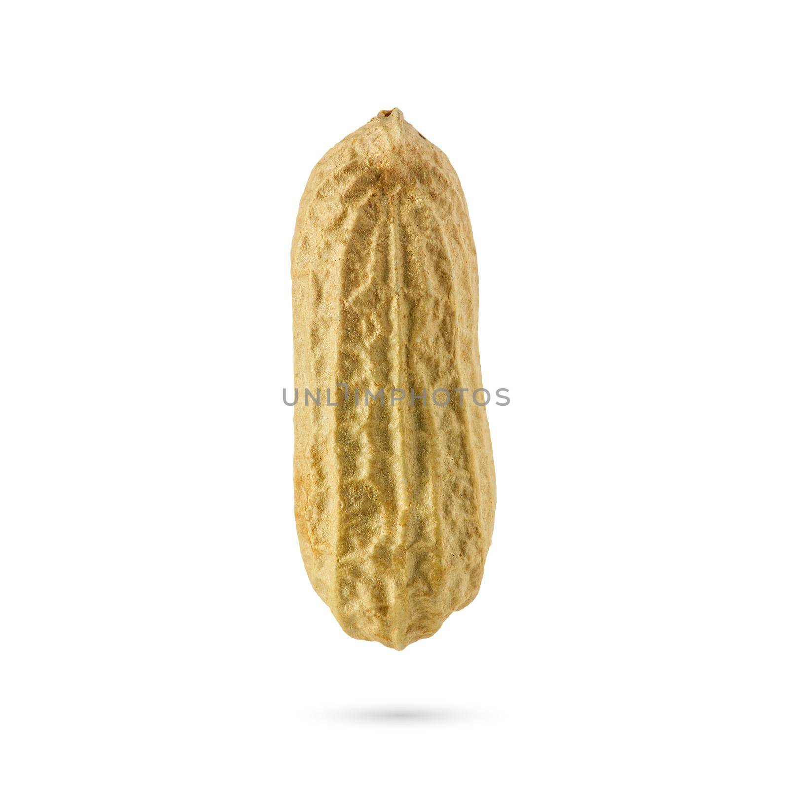 Peanuts isolated on white background. with shadow. can be used as design element