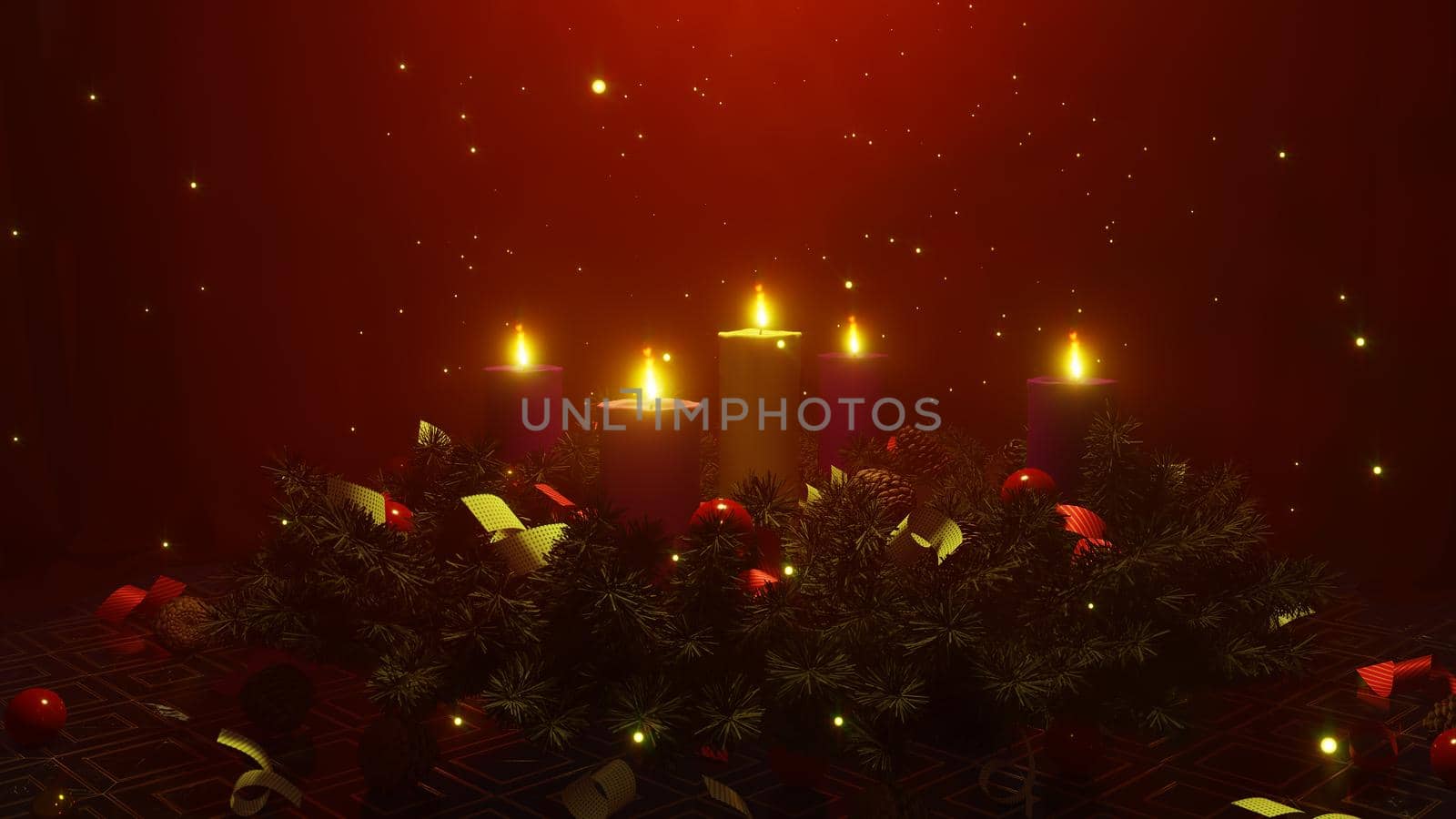 Advent Wreath And Candles by urzine