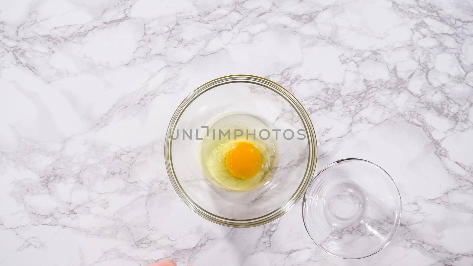 Flat lay. Step by step. Mixing ingredients to bake homemade brioche buns.