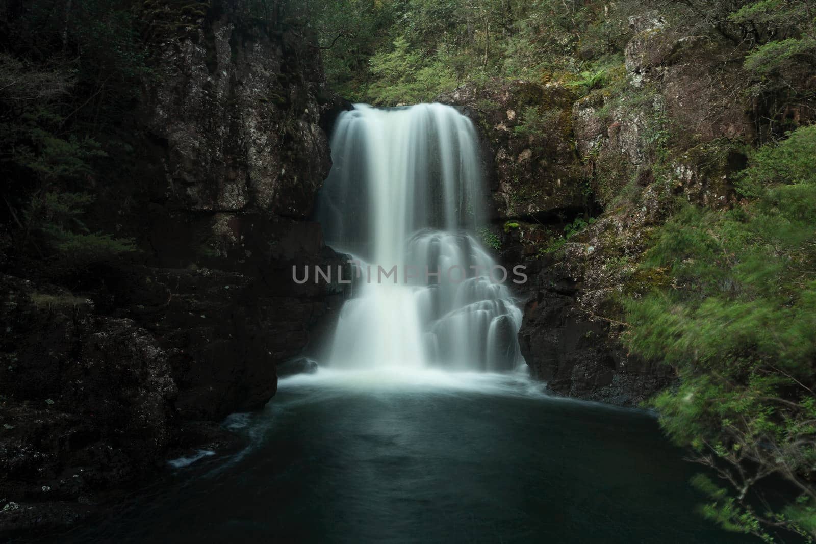 Beautiful flowing waterfall in Gloucester Tops, NSW Australia