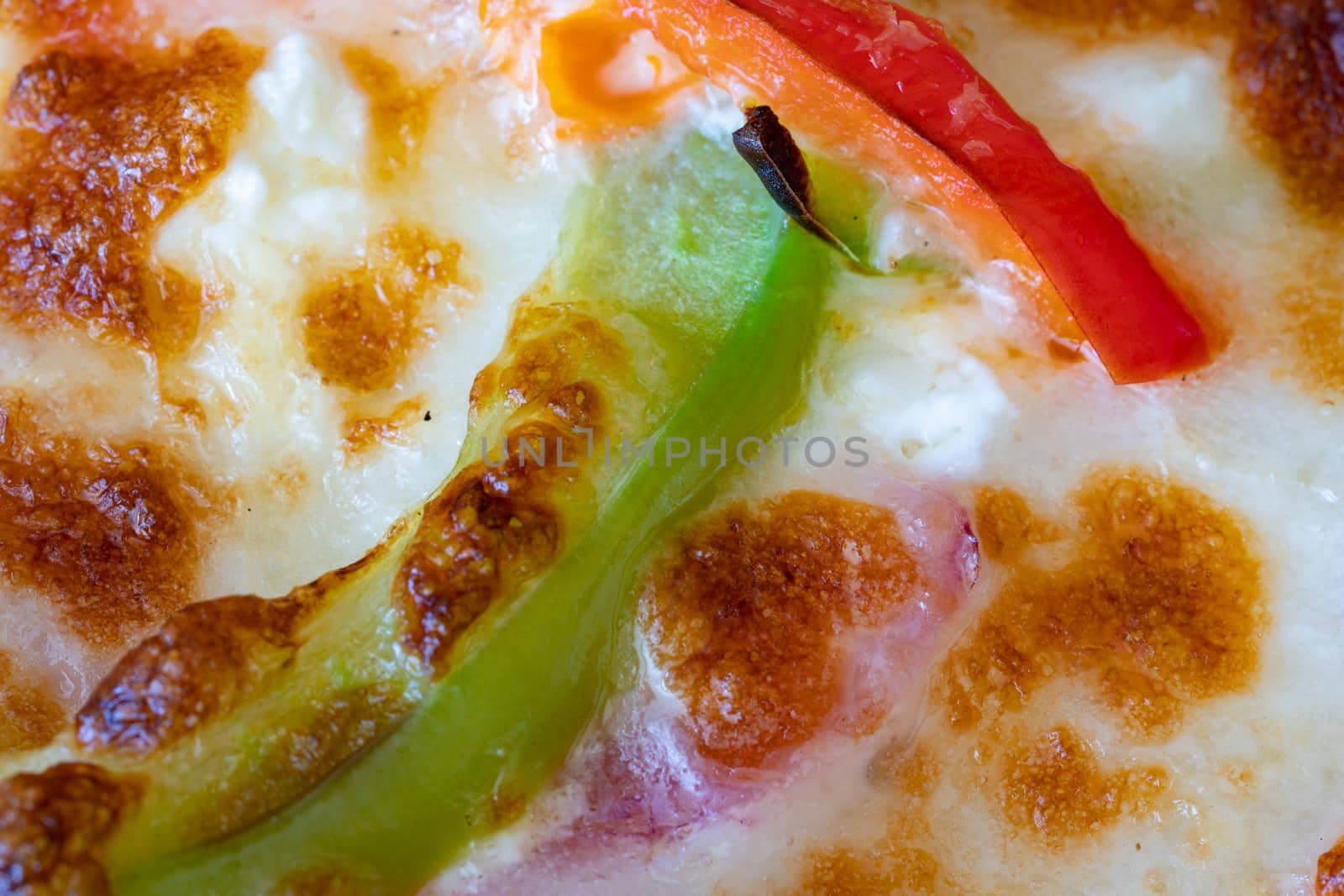 food background, pizza texture close up 