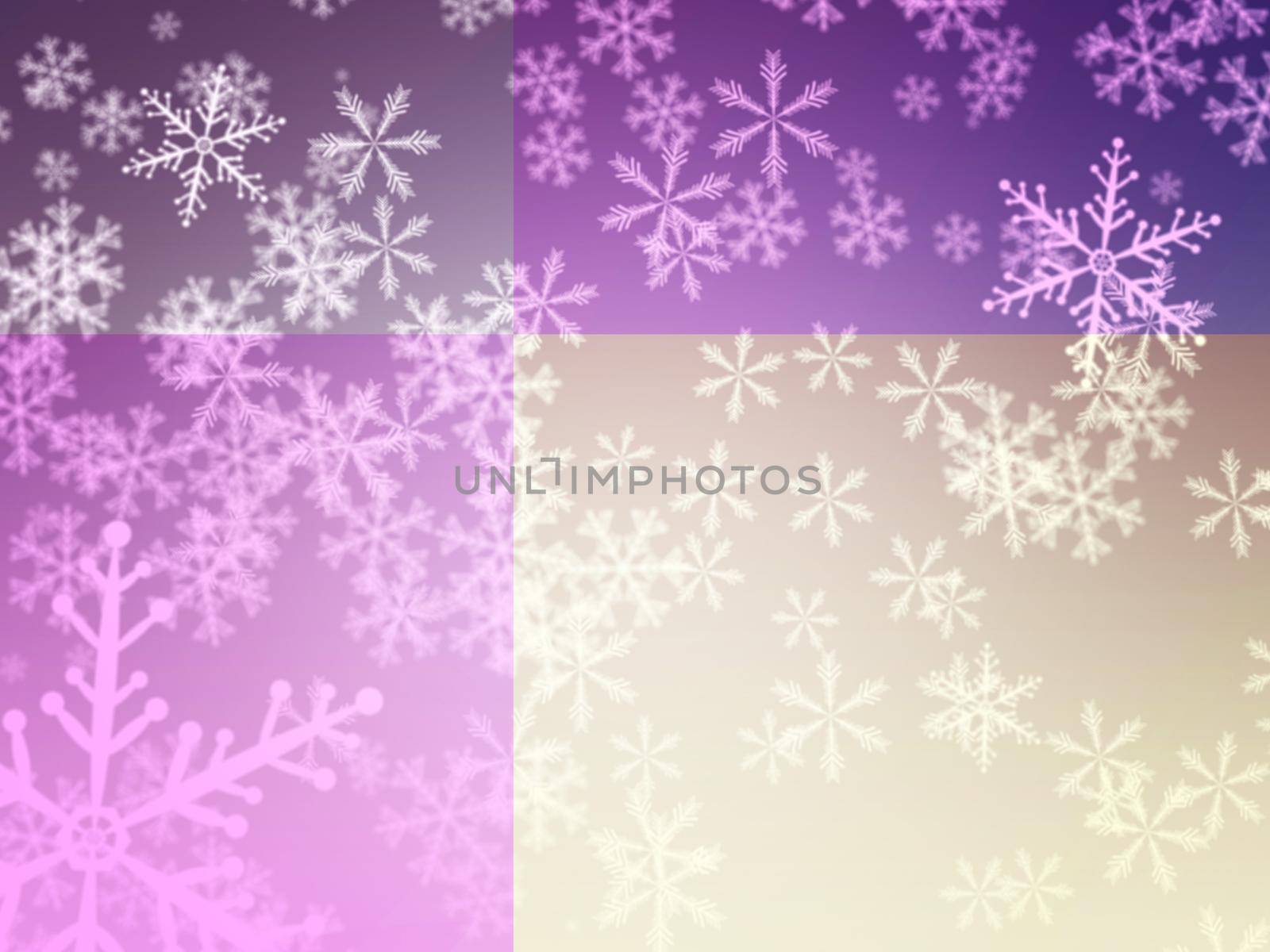 Colorful Christmas background with snowflakes and stars by georgina198