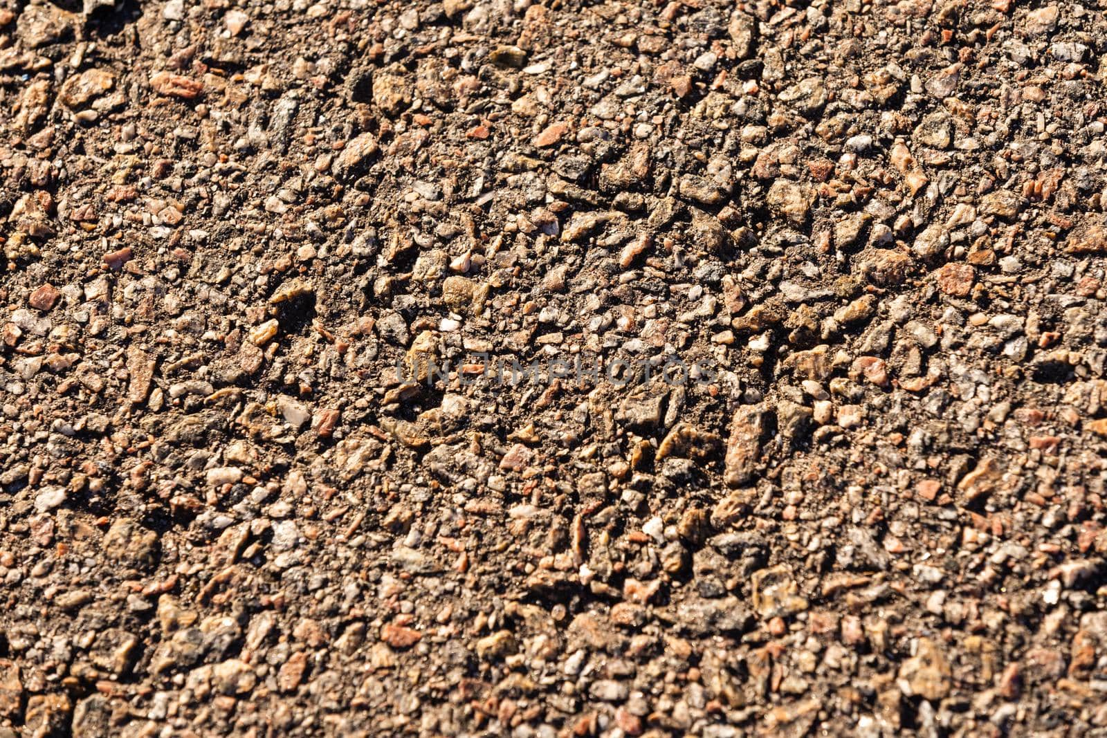 Gravel, pebbles and sand closeup. by Andelov13