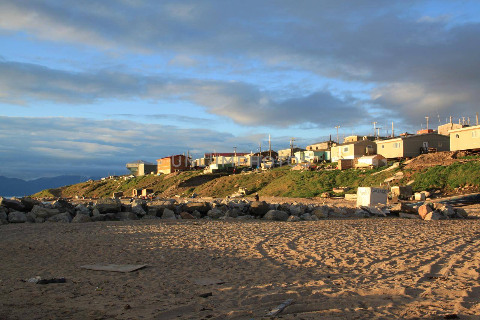 View of the community of Pond Inlet in the north Baffin Region of Nunavut by Granchinho