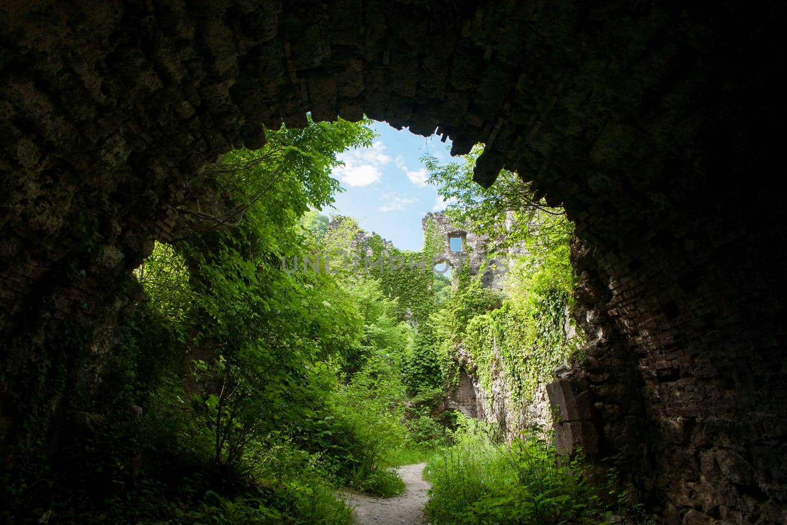 Ruins of ancient old town in Samobor, Croatia.