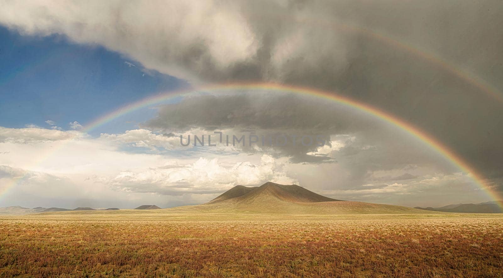 Rainbow Over Eash Chair Crater by lisaldw