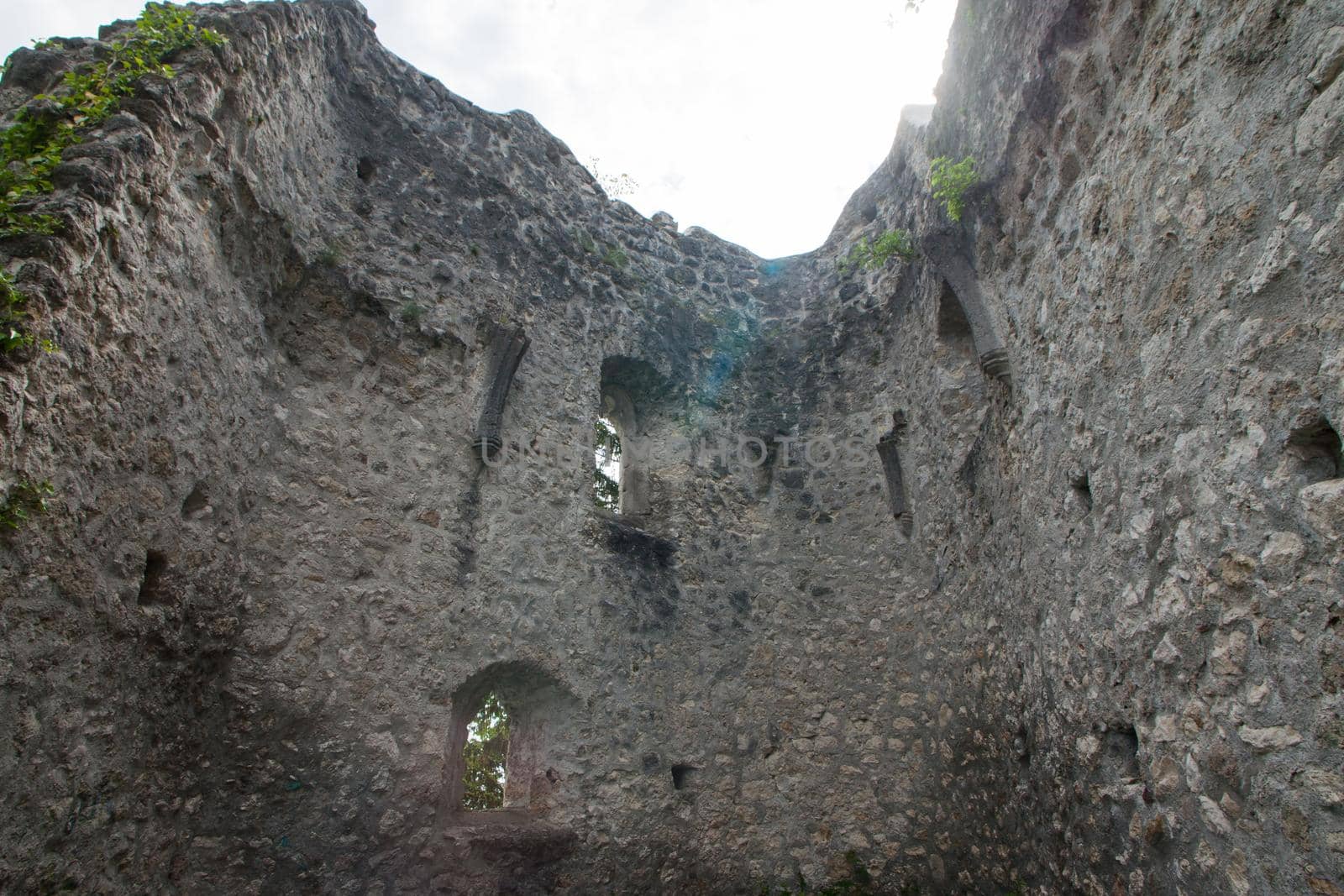 Ruins of ancient old town in Samobor, Croatia.