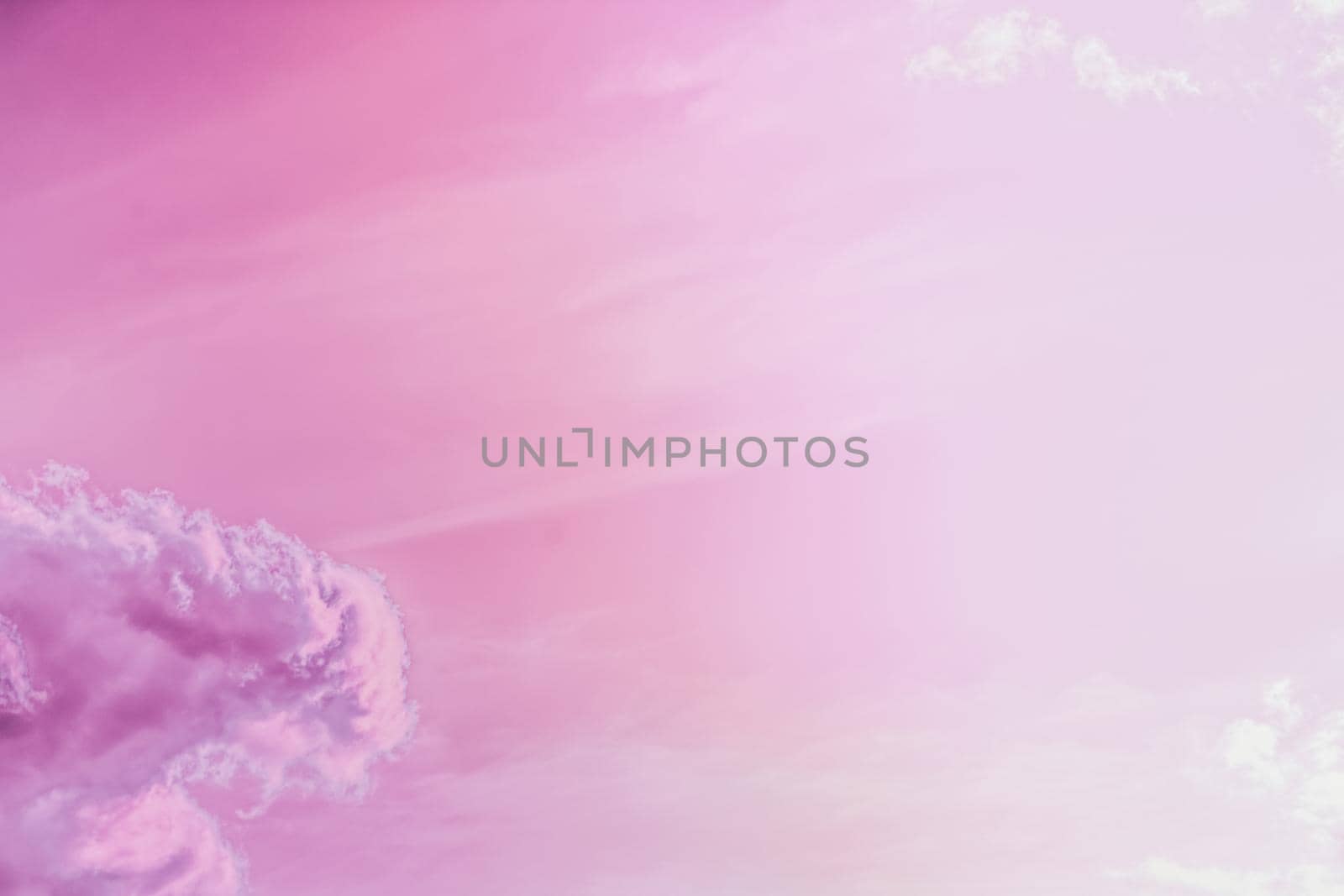 Magical dream, nature backdrop and spiritual holiday concept - Dreamy surreal sky as abstract art, fantasy pastel colours background for modern design