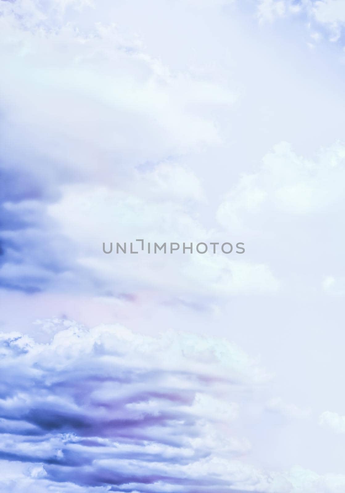 Magical dream, nature backdrop and spiritual holiday concept - Dreamy surreal sky as abstract art, fantasy pastel colours background for modern design