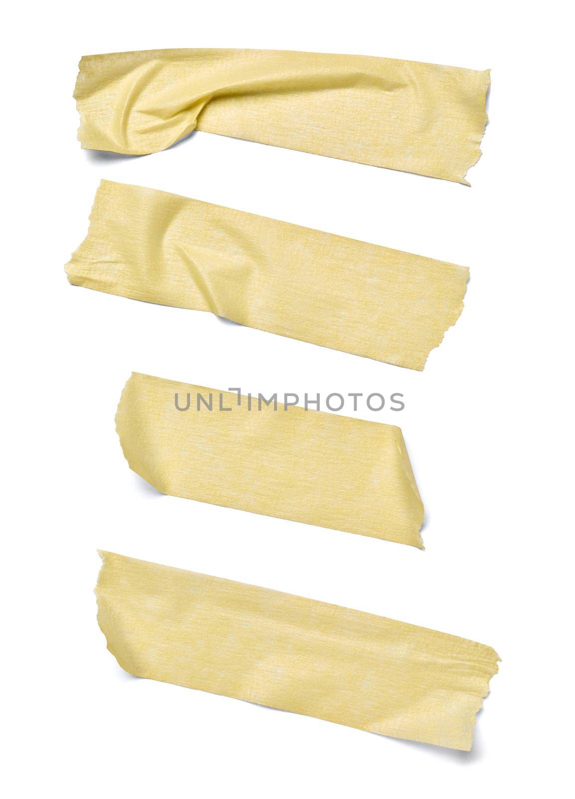 close up of an adhesive tape on white background