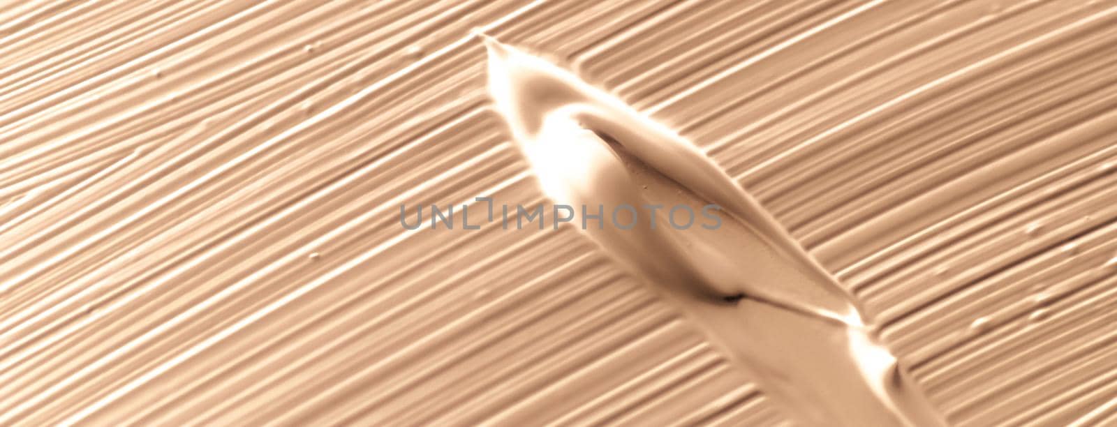 Art, branding and makeup concept - Cosmetics abstract texture background, beige acrylic paint brush stroke, textured cream product as make-up backdrop for luxury beauty brand, holiday banner design
