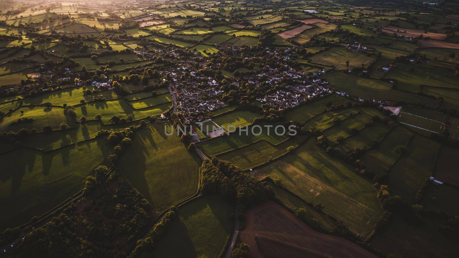 Aerial view of green landscape by fabioxavierphotography