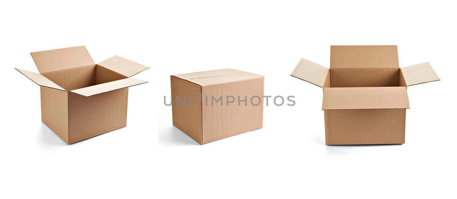 box package delivery cardboard carton shipping packaging gift pack container storage post send transport by Picsfive
