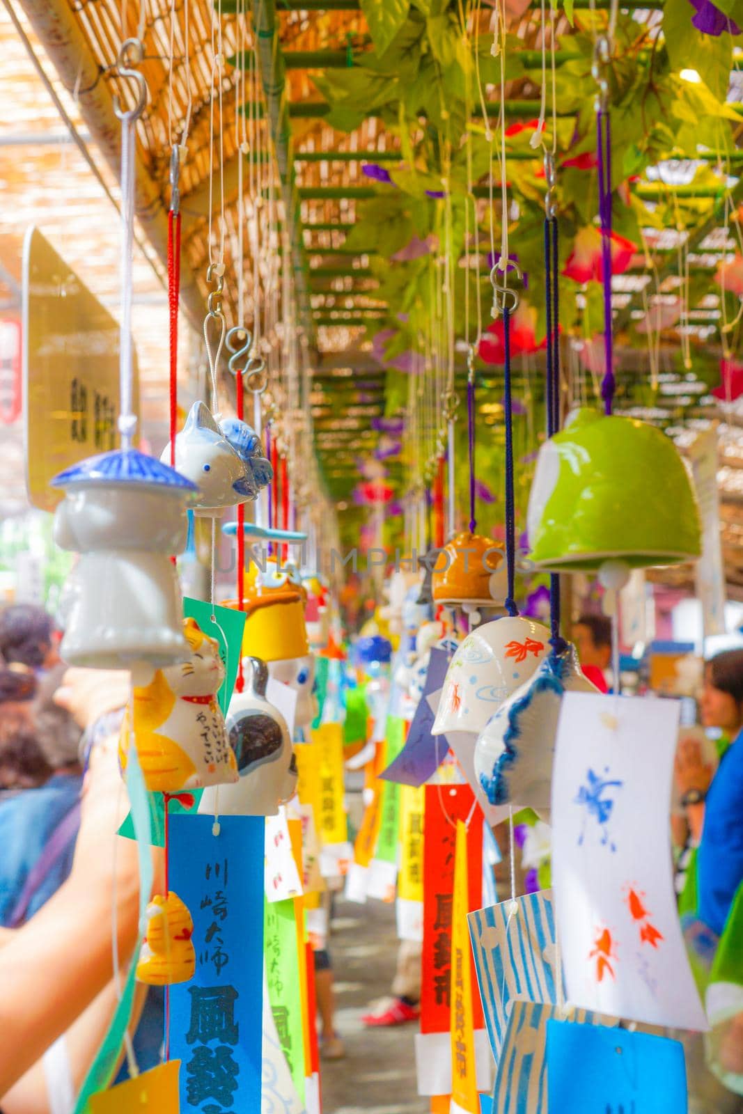 Summer wind bell (Japanese culture). Shooting Location: Kawasaki City, Kanagawa Prefecture