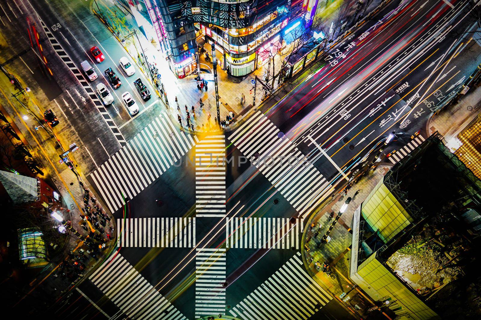 Countryside bridge intersection image. Shooting Location: Tokyo metropolitan area