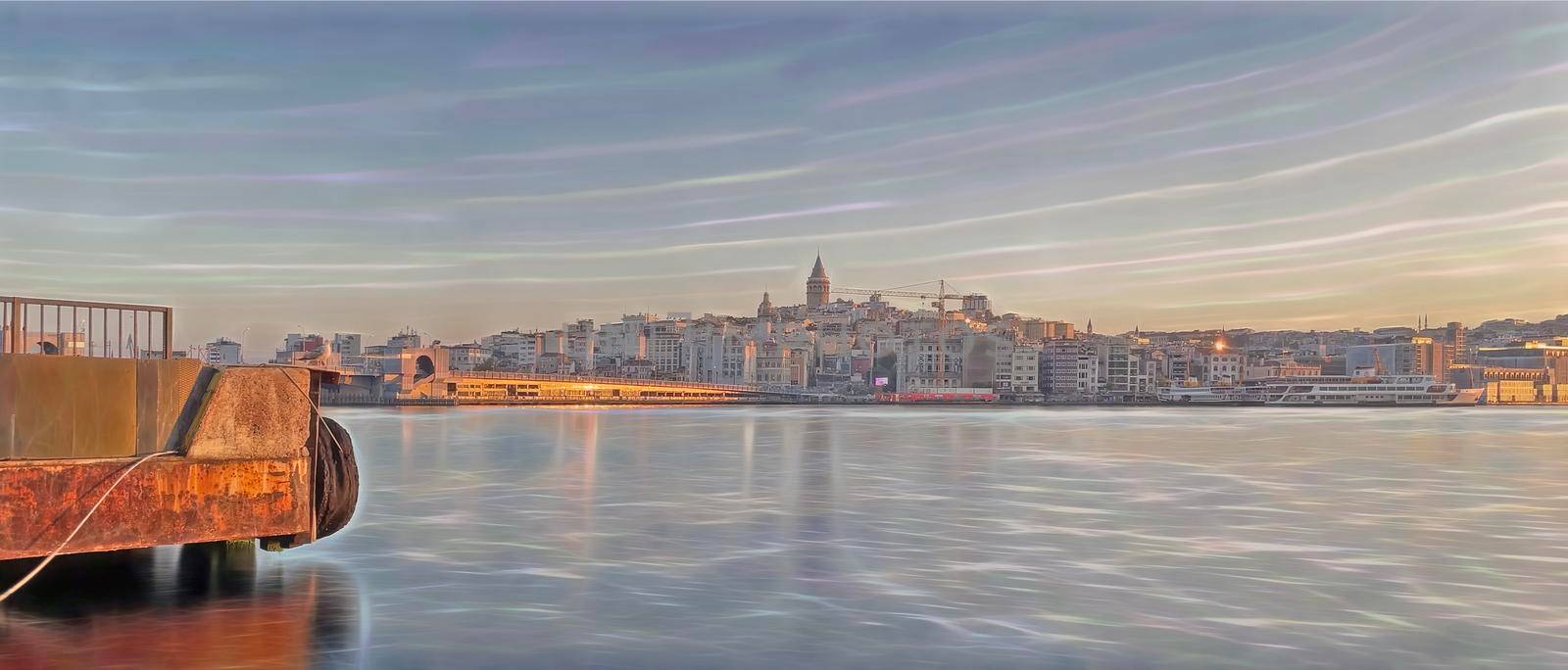 istanbul the dream city. Landscape and cityscape from istanbul old city in early morning time